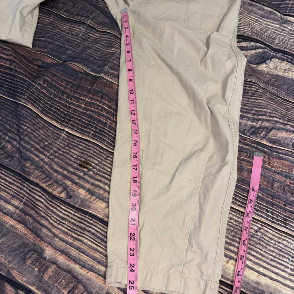 Levi's Pleated Balloon Leg Utility Pants Womens Size 25 Tan Tapered High Waisted - Picture 7 of 8